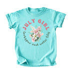 July Girl Birth Flowers (Bouquet) Tee - Kids