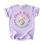 July Girl Birth Flowers (Bouquet) Tee - Kids