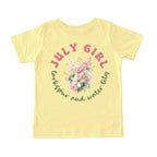 July Girl Birth Flowers (Bouquet) Tee - Toddlers