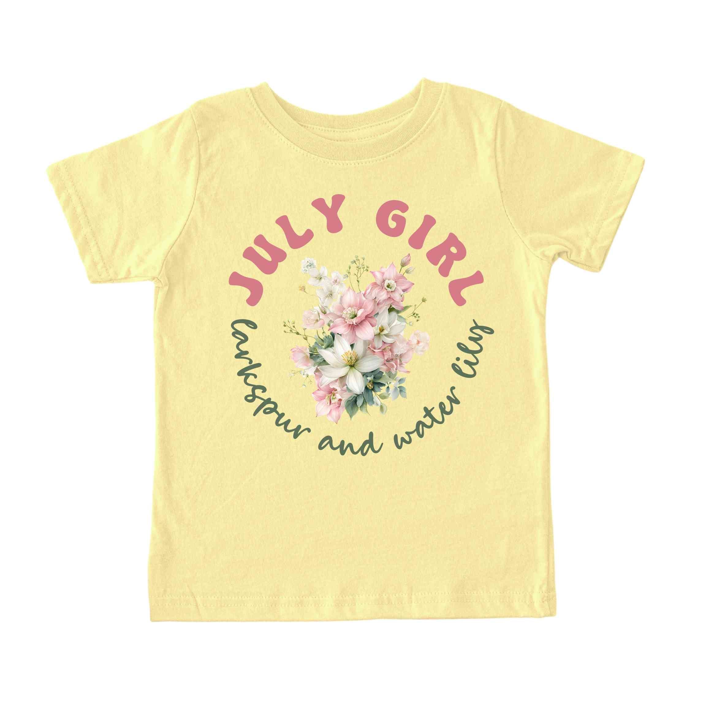 July Girl Birth Flowers (Bouquet) Tee - Toddlers