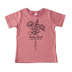 July Girl Birth Flowers (Line Art) Tee - Toddlers