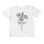 July Girl Birth Flowers (Line Art) Tee - Toddlers
