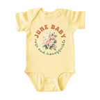 June Baby Birth Flowers (Bouquet) Bodysuit