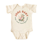 June Baby Birth Flowers (Bouquet) Bodysuit