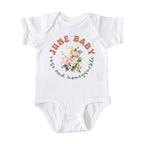 June Baby Birth Flowers (Bouquet) Bodysuit