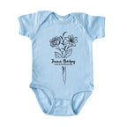 June Baby Birth Flowers (Line Art) Bodysuit