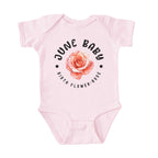 June Baby Main Birth Flower Bodysuit