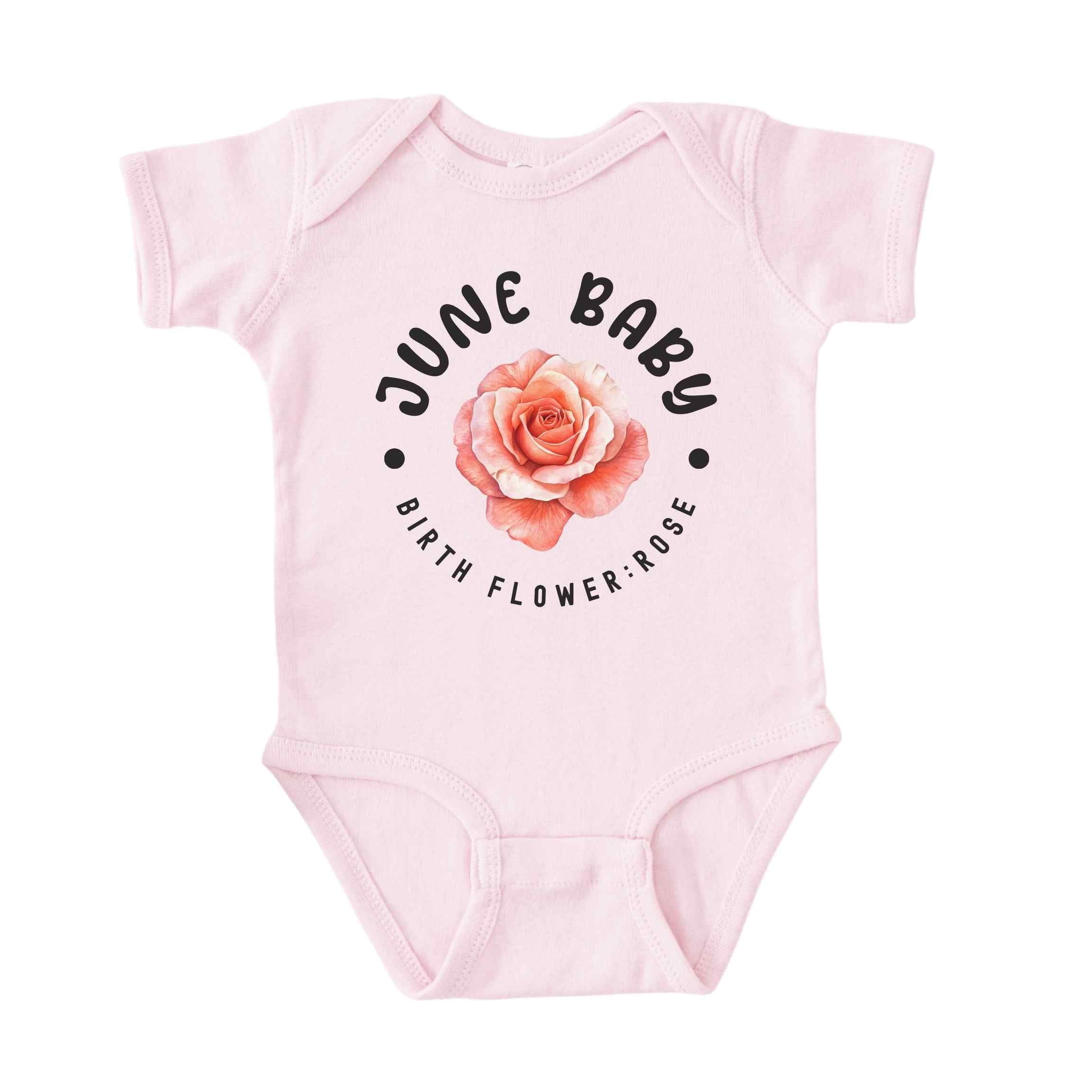 June Baby Main Birth Flower Bodysuit