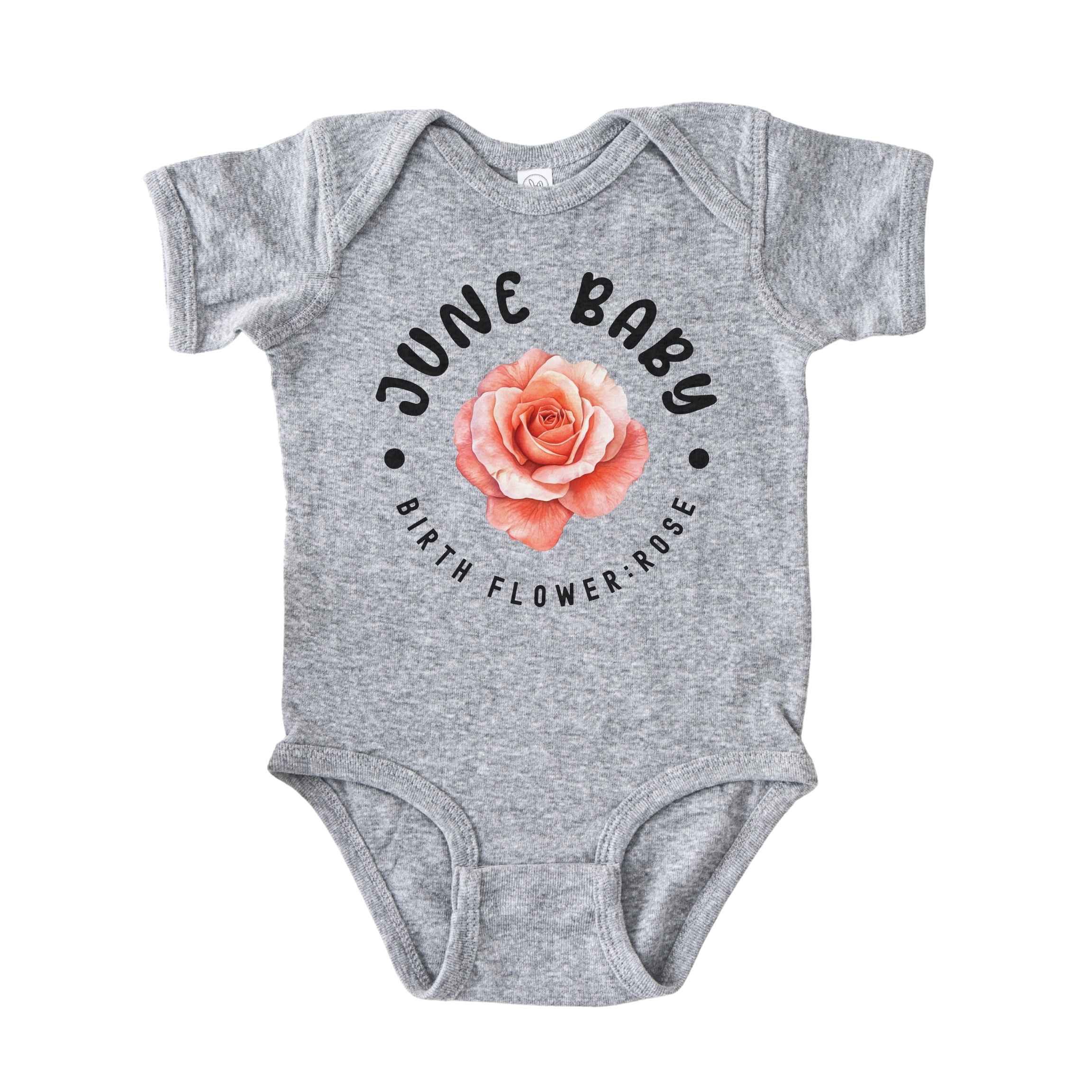 June Baby Main Birth Flower Bodysuit