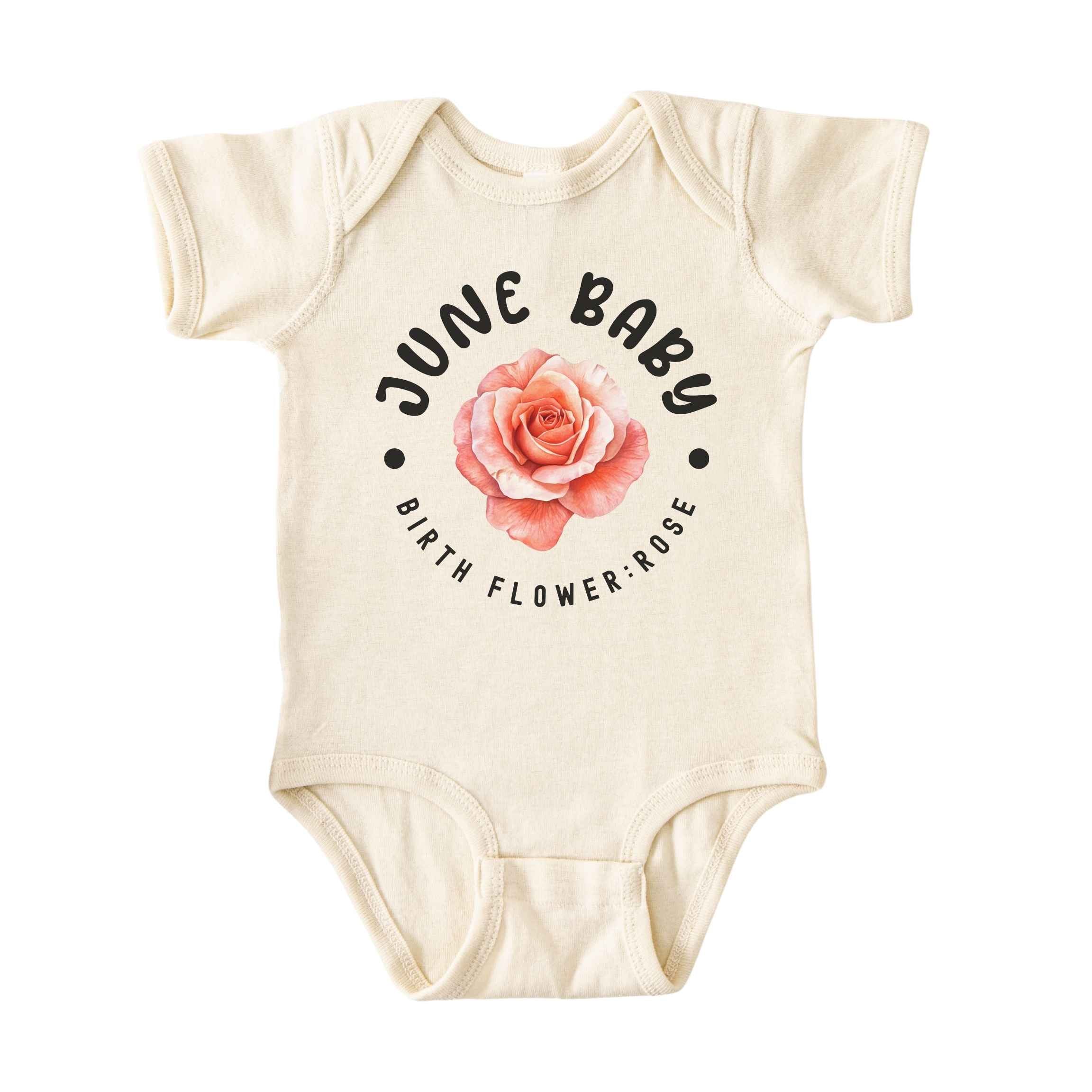 June Baby Main Birth Flower Bodysuit