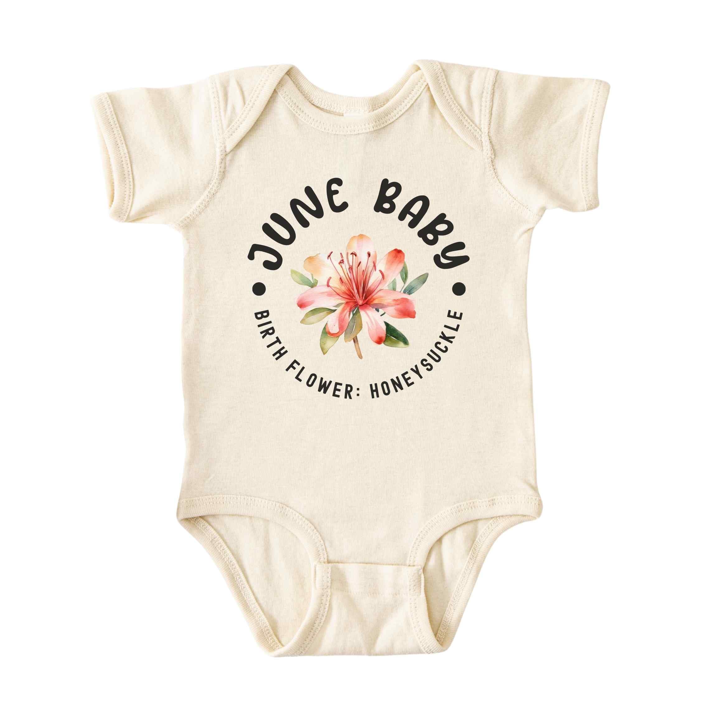 June Baby Alternate Birth Flower Bodysuit