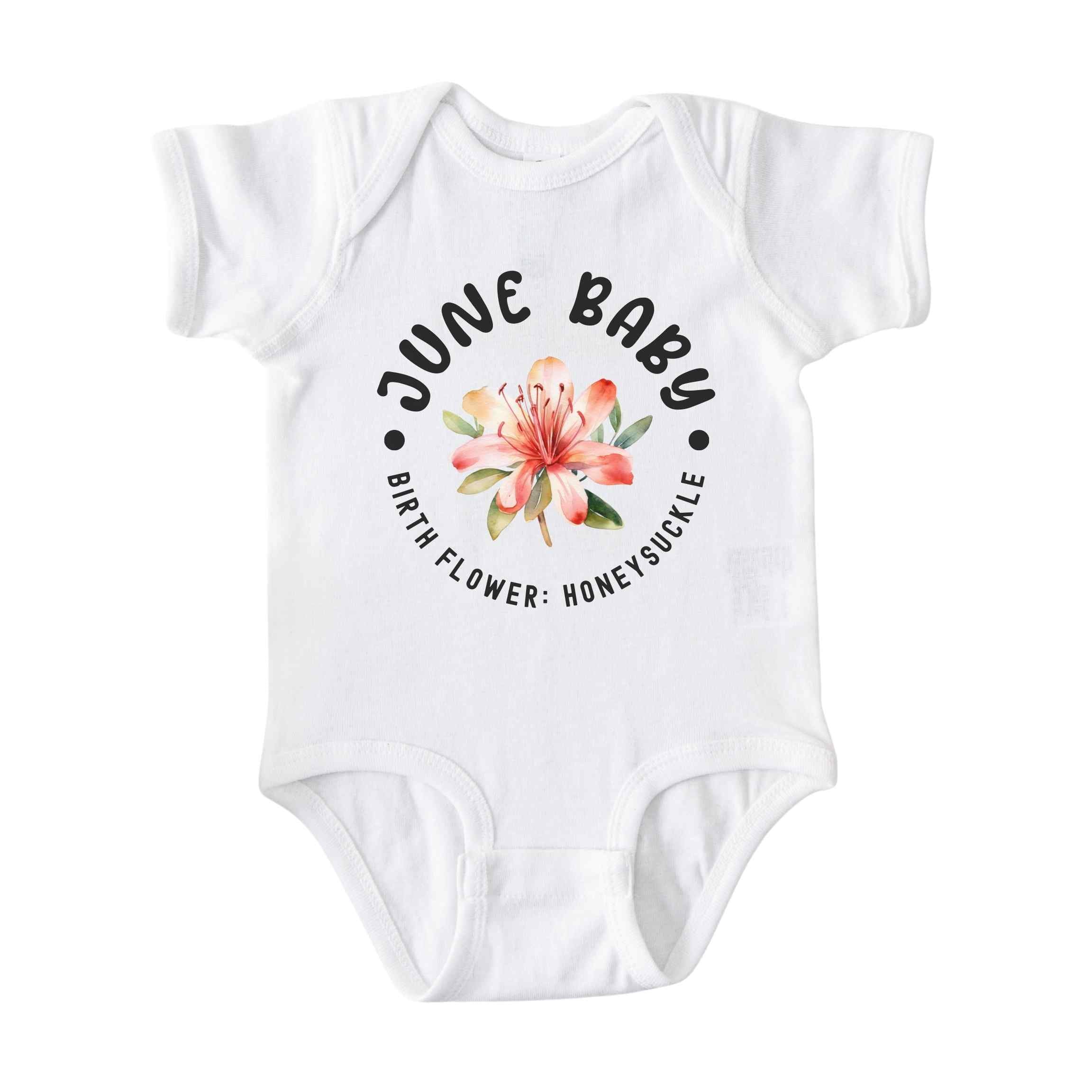 June Baby Alternate Birth Flower Bodysuit