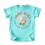 June Girl Birth Flowers (Bouquet) Tee - Kids