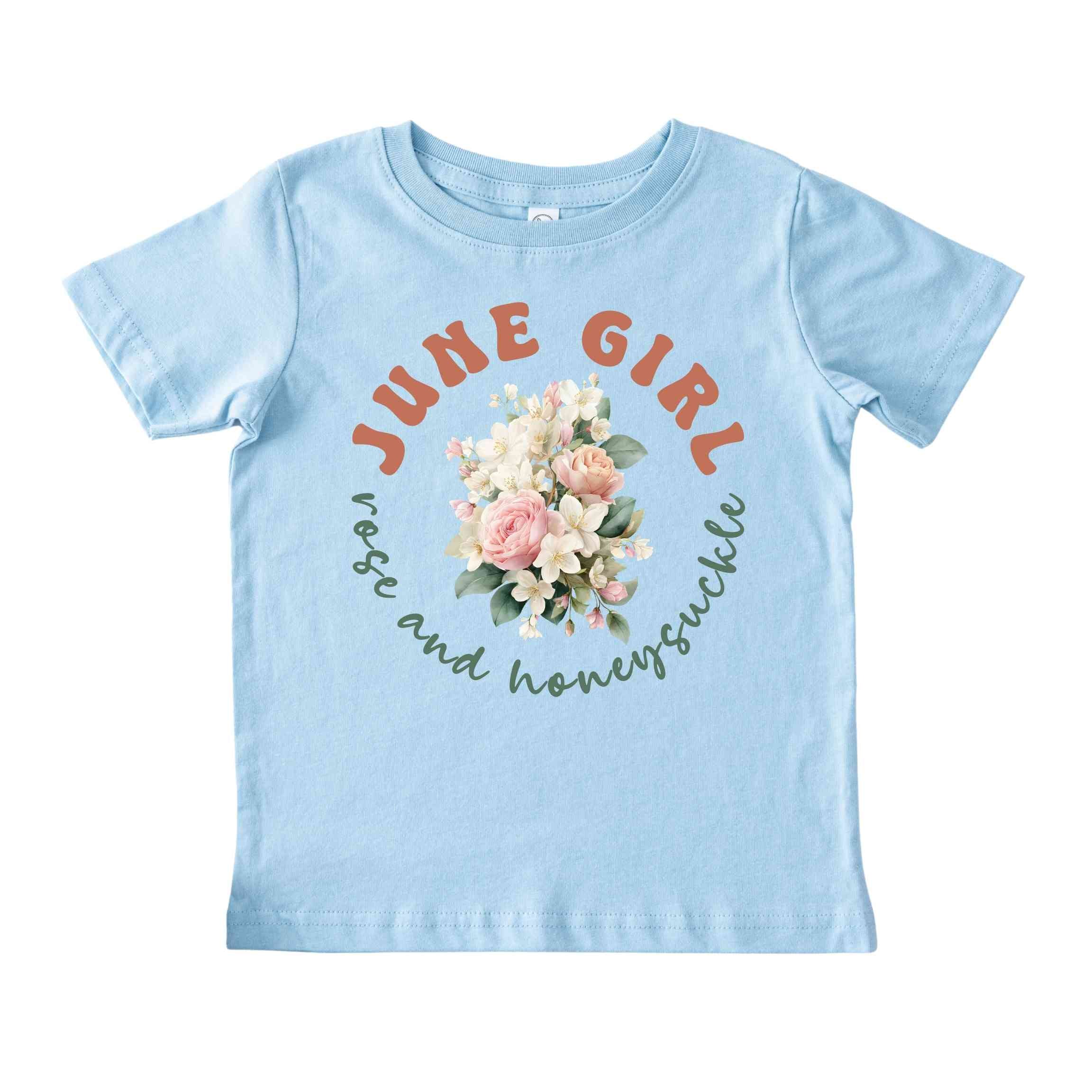 June Girl Birth Flowers (Bouquet) Tee - Toddlers