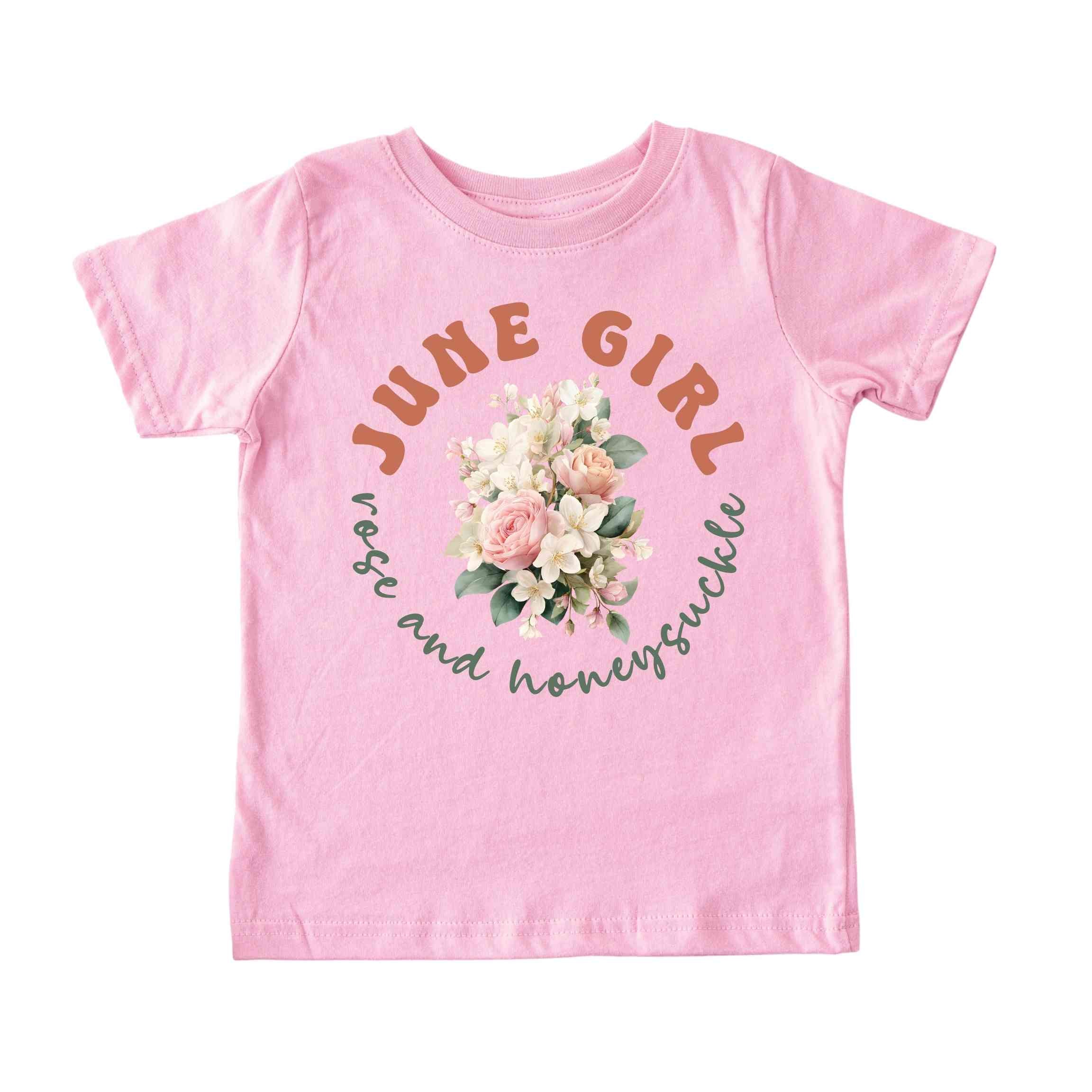 June Girl Birth Flowers (Bouquet) Tee - Toddlers