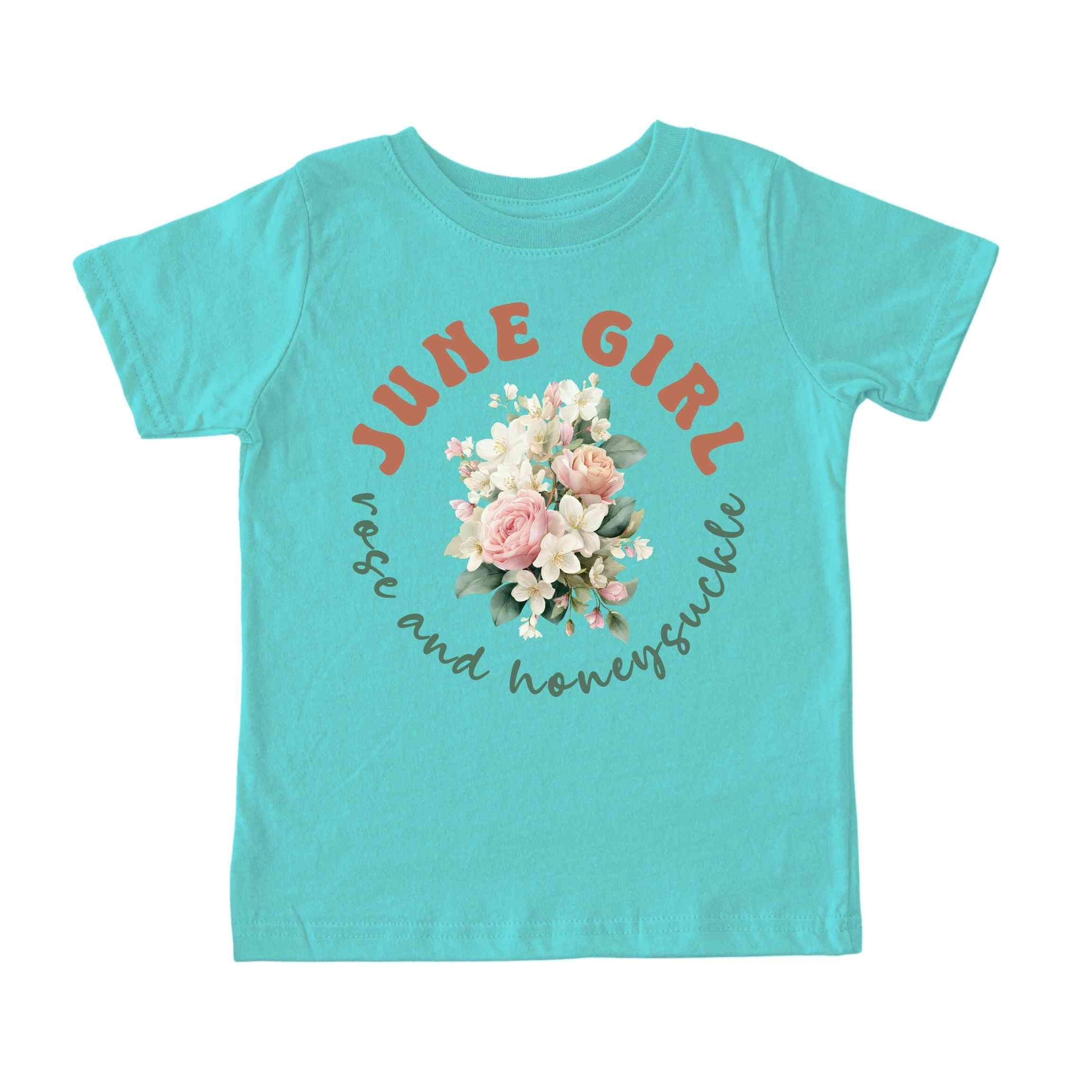 June Girl Birth Flowers (Bouquet) Tee - Toddlers