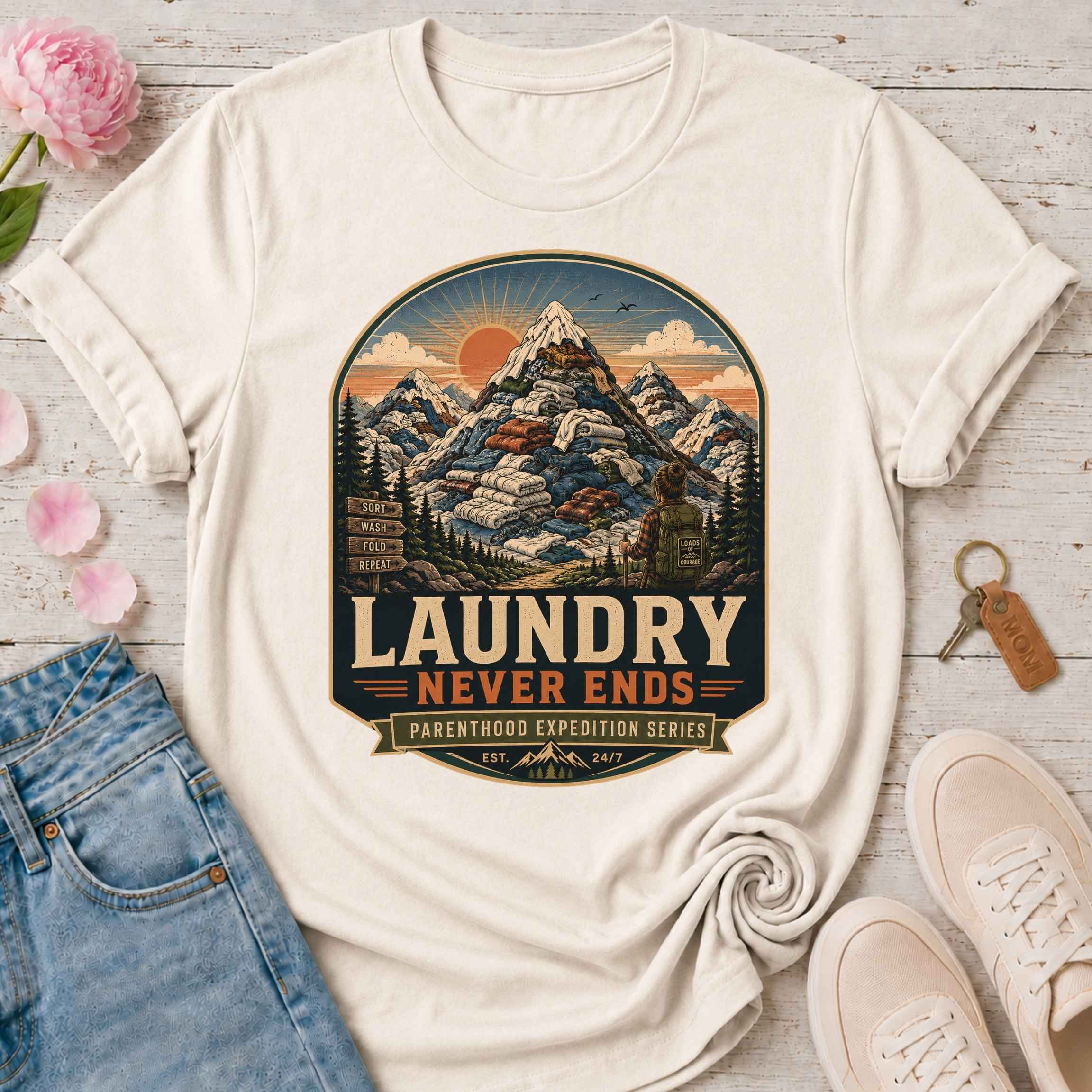 Laundry Never Ends Tee
