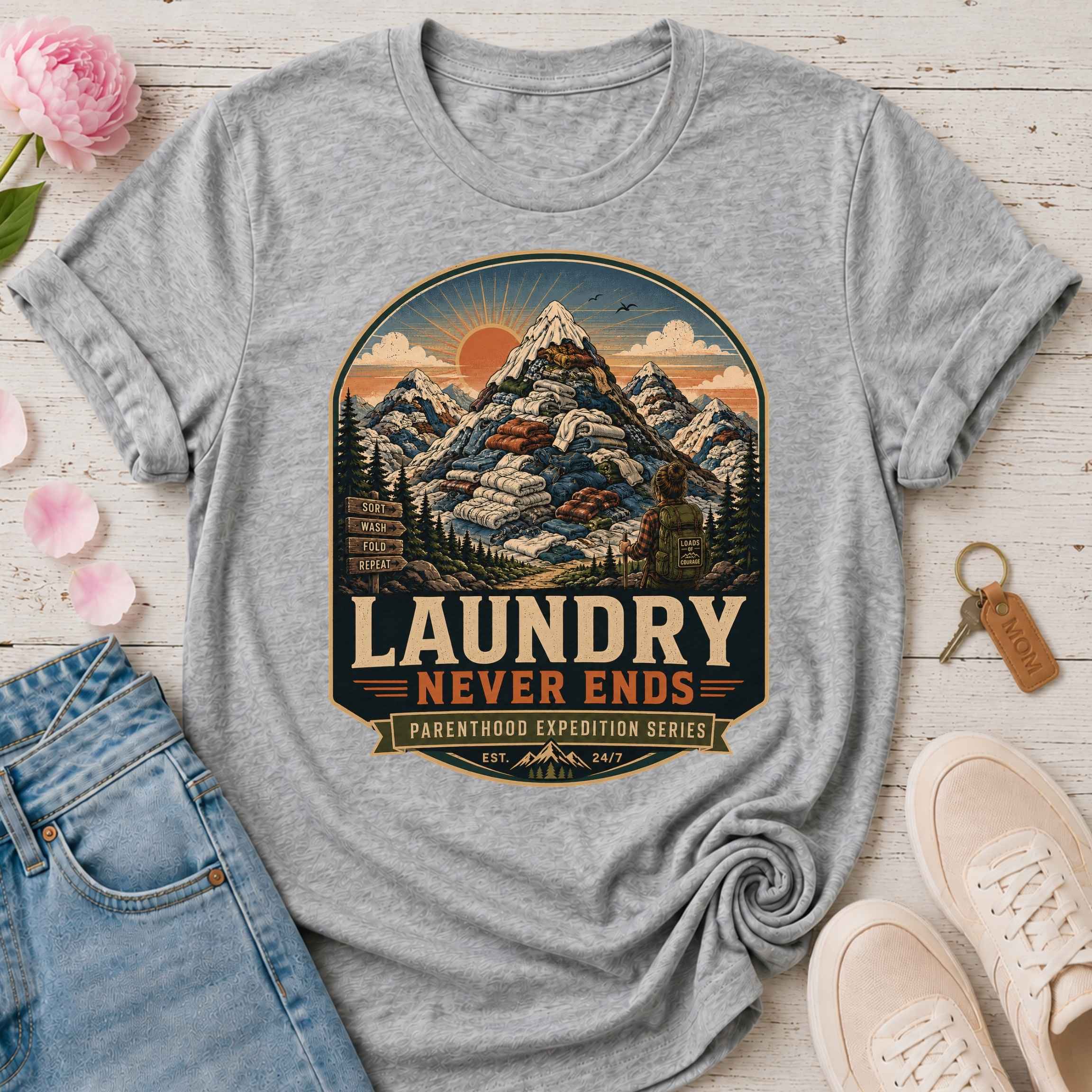 Laundry Never Ends Tee