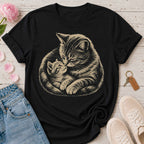 Mama Cat & Her Kitten Tee