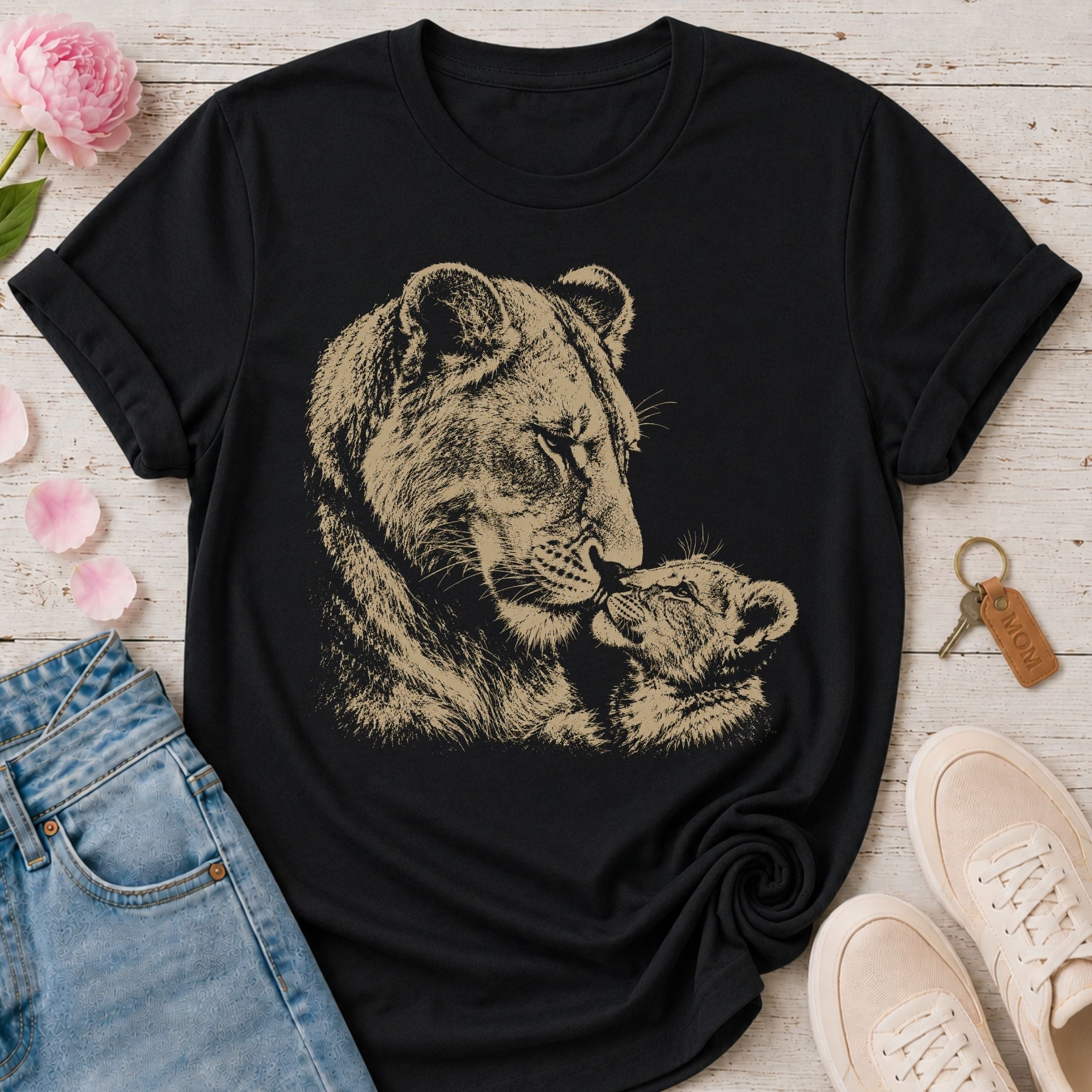 Mama Lion & Her Cub Tee