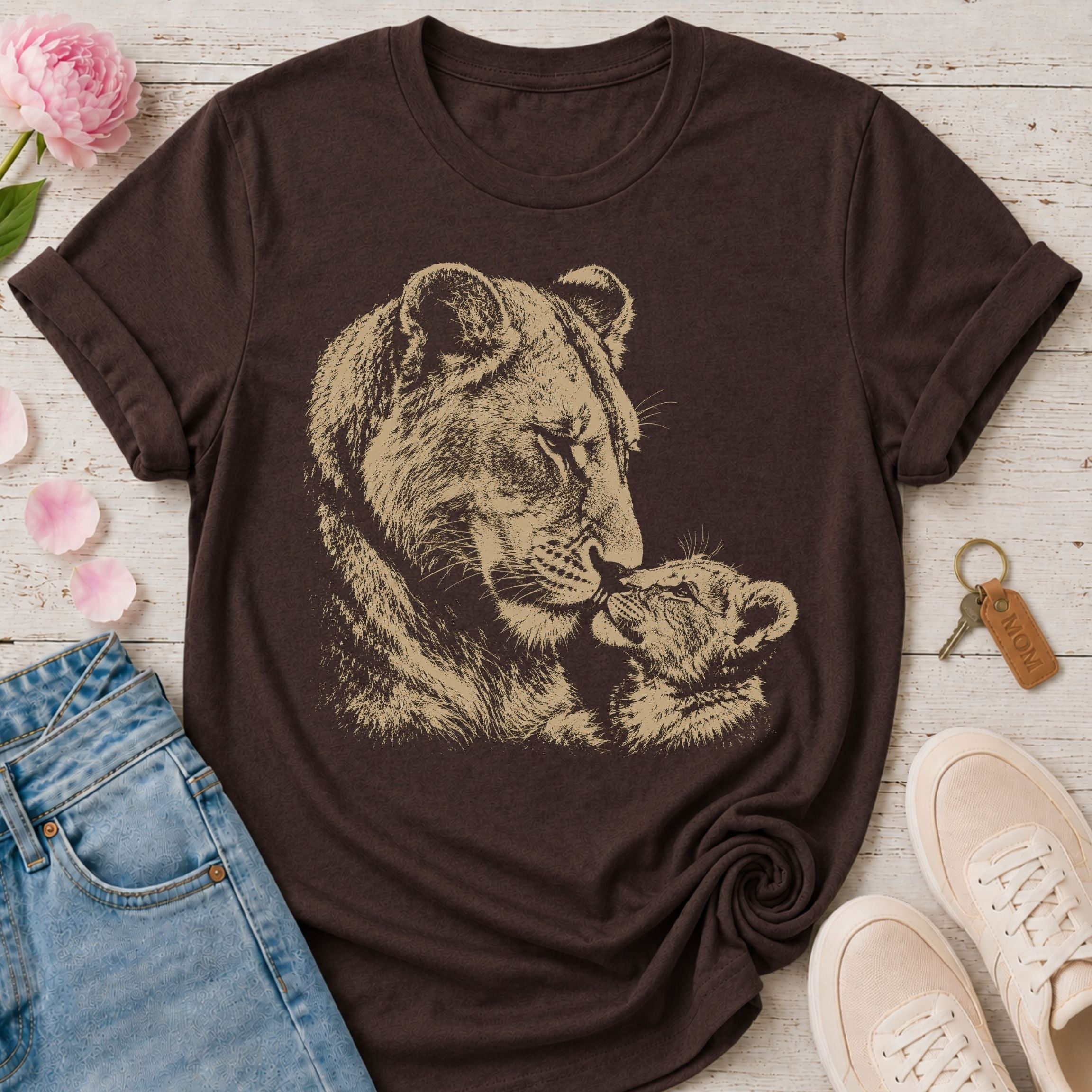 Mama Lion & Her Cub Tee