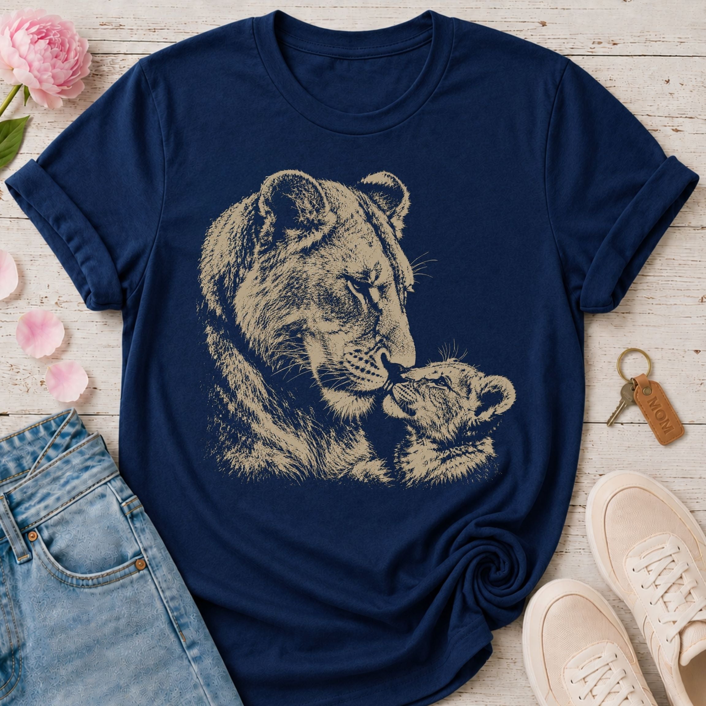 Mama Lion & Her Cub Tee