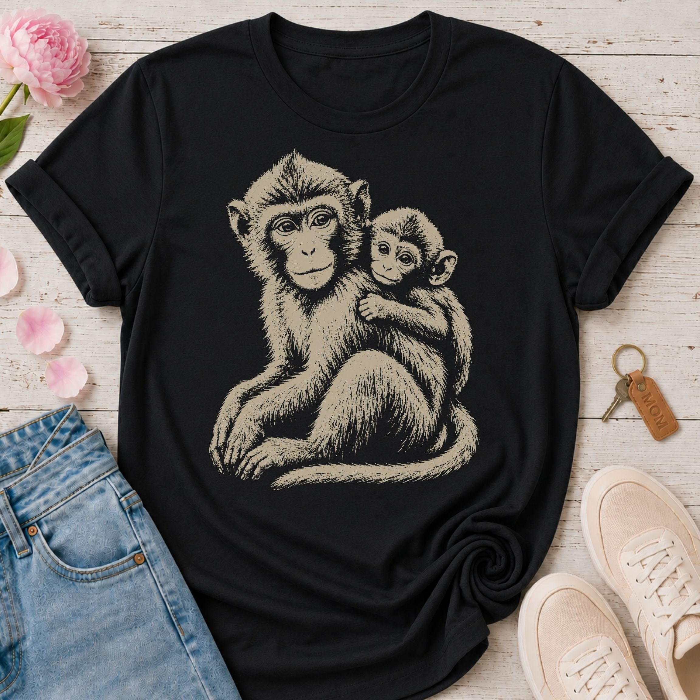 Mama Monkey & Her Baby Tee