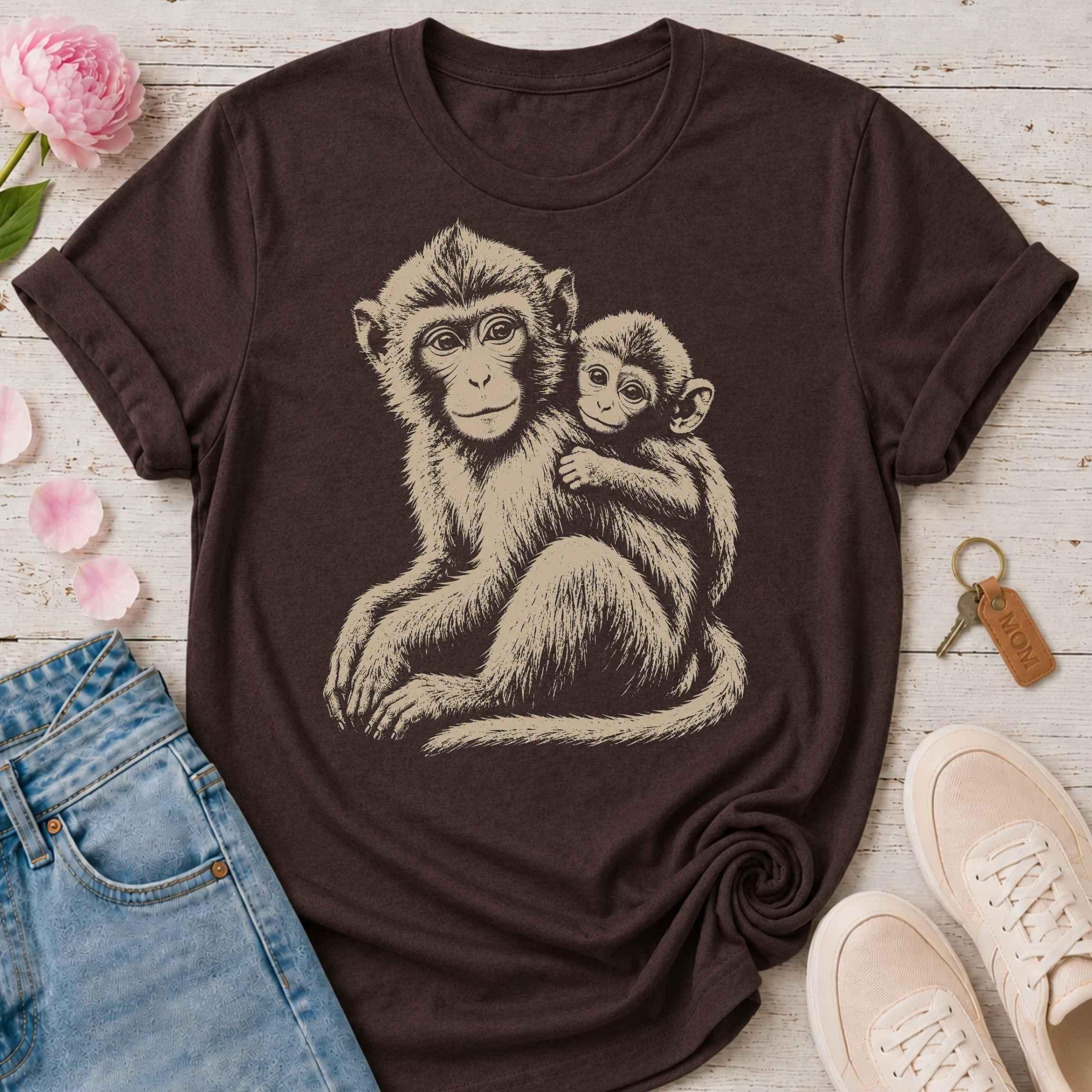 Mama Monkey & Her Baby Tee