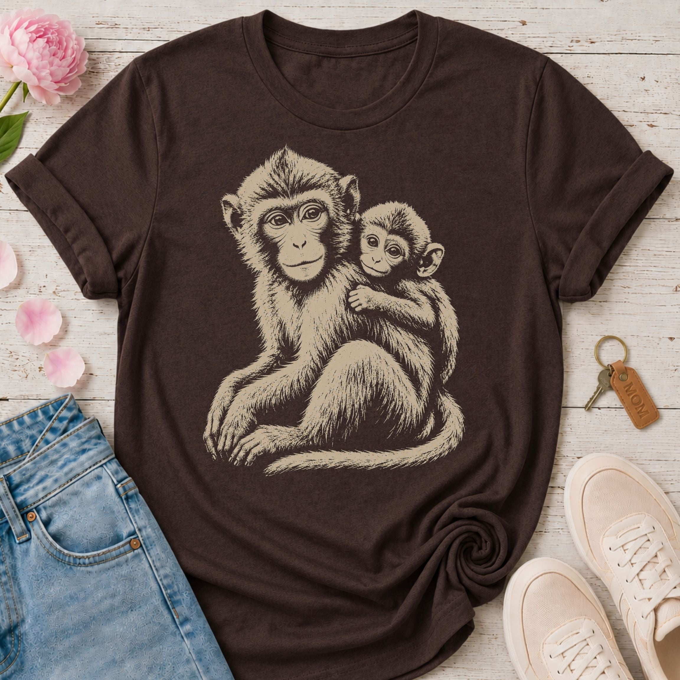 Mama Monkey & Her Baby Tee