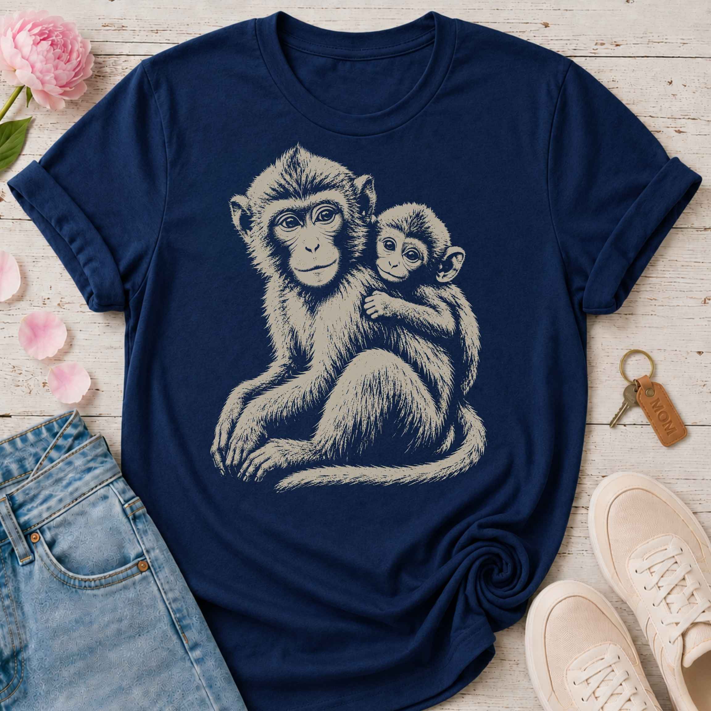 Mama Monkey & Her Baby Tee