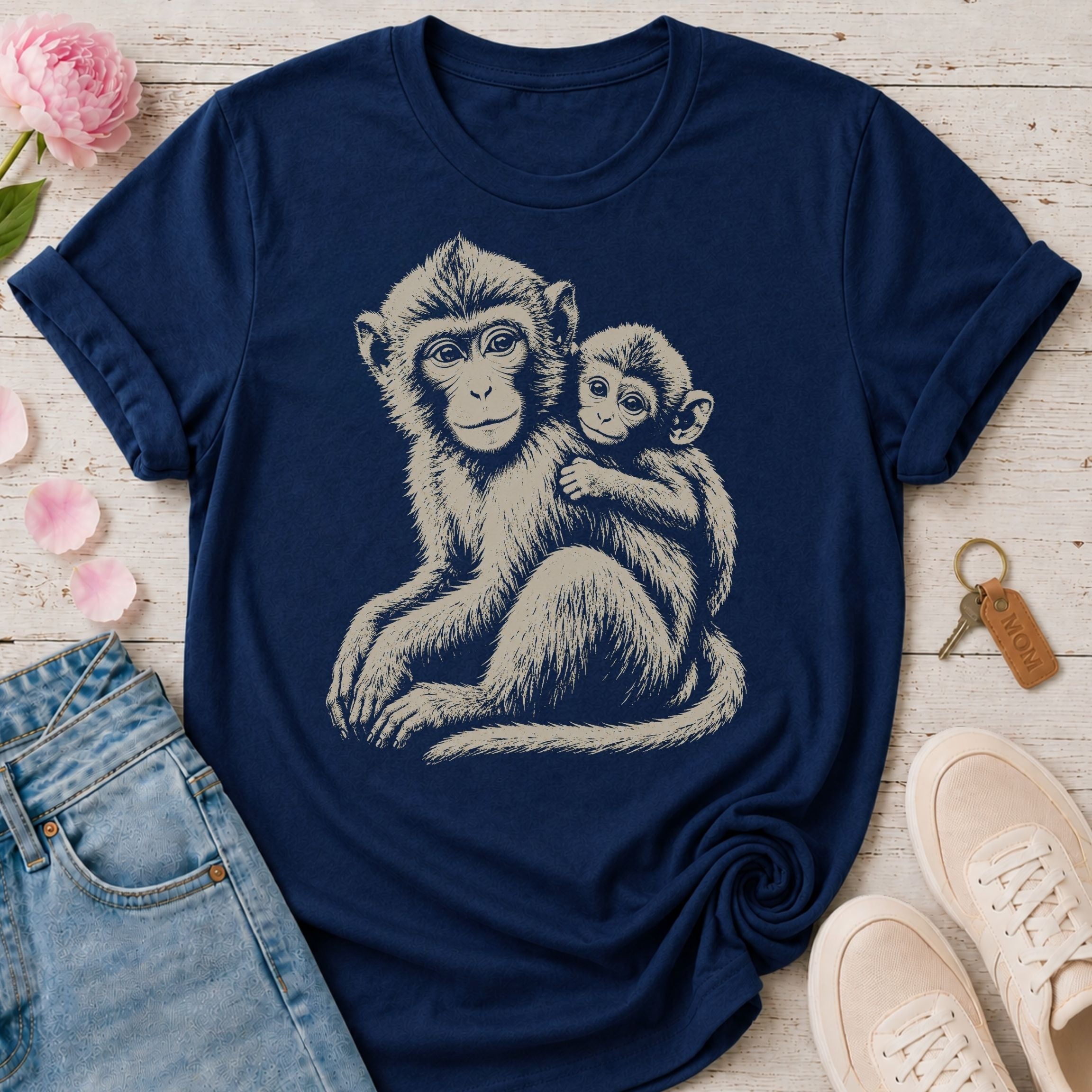Mama Monkey & Her Baby Tee