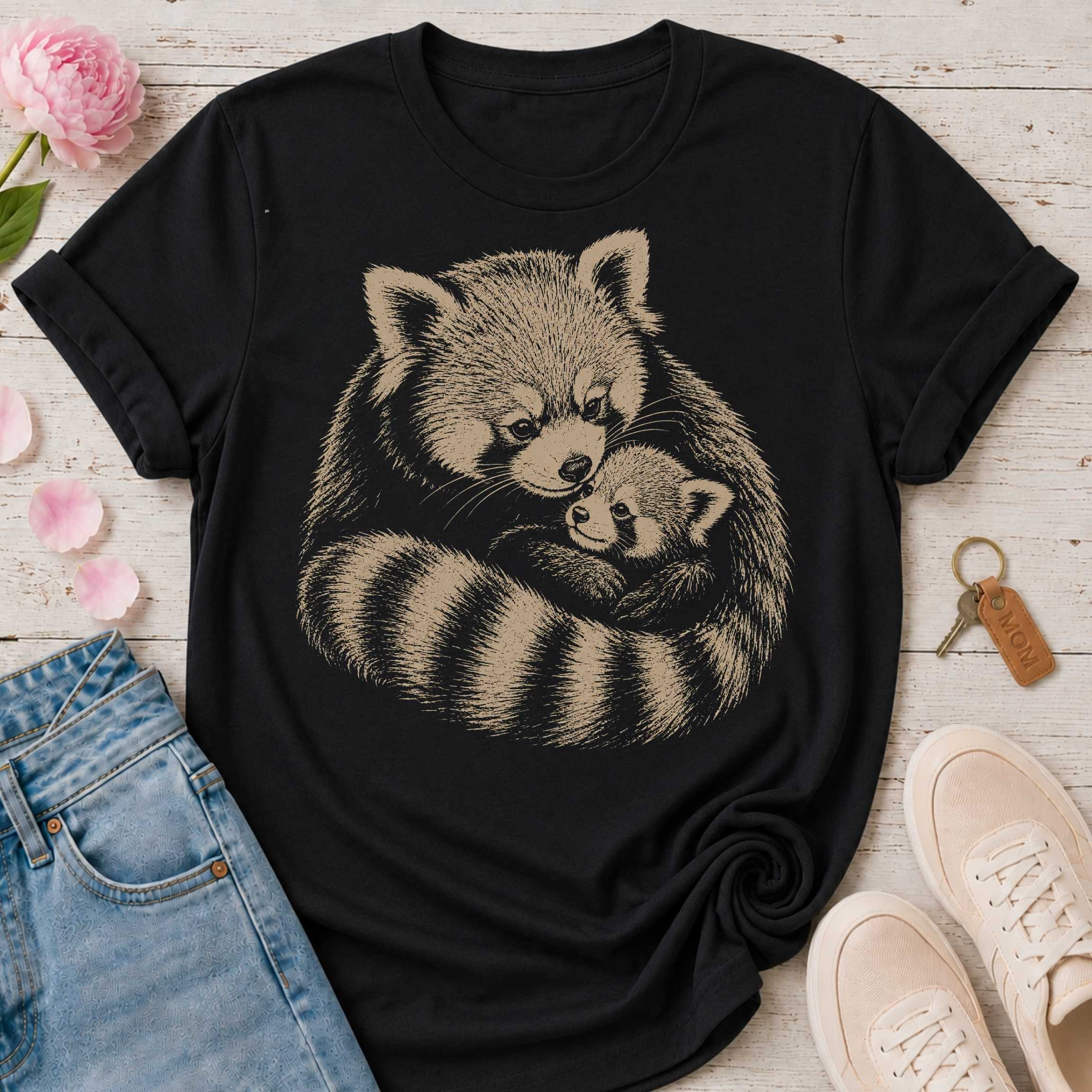Mama Red Panda & Her Cub Tee