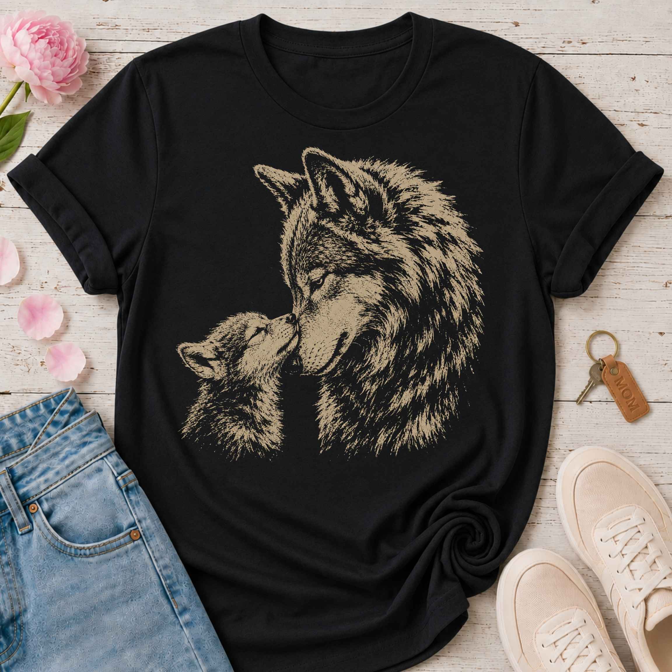 Mama Wolf & Her Pup Tee