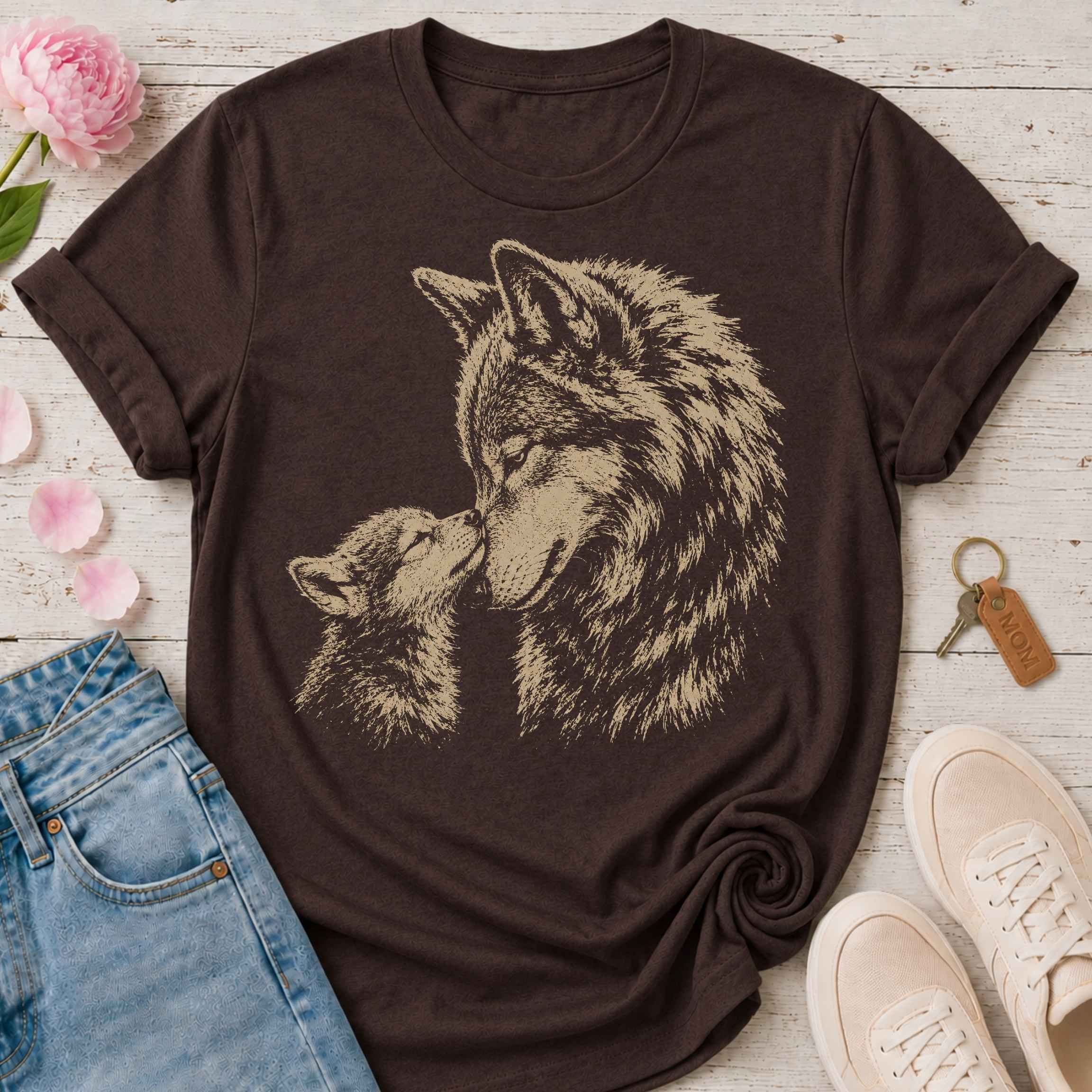 Mama Wolf & Her Pup Tee