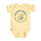 March Baby Birth Flowers (Circle) Bodysuit