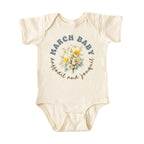March Baby Birth Flowers (Circle) Bodysuit