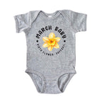 March Baby Main Birth Flower Bodysuit