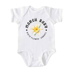 March Baby Alternate Birth Flower Bodysuit