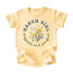 March Girl Birth Flowers (Bouquet) Tee - Kids