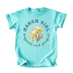 March Girl Birth Flowers (Bouquet) Tee - Kids