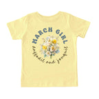 March Girl Birth Flowers (Bouquet) Tee - Toddlers
