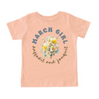 March Girl Birth Flowers (Bouquet) Tee - Toddlers