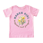 March Girl Birth Flowers (Bouquet) Tee - Toddlers