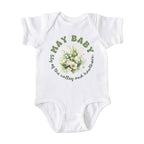 May Baby Birth Flowers (Bouquet) Bodysuit