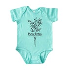 May Baby Birth Flowers (Line Art) Bodysuit