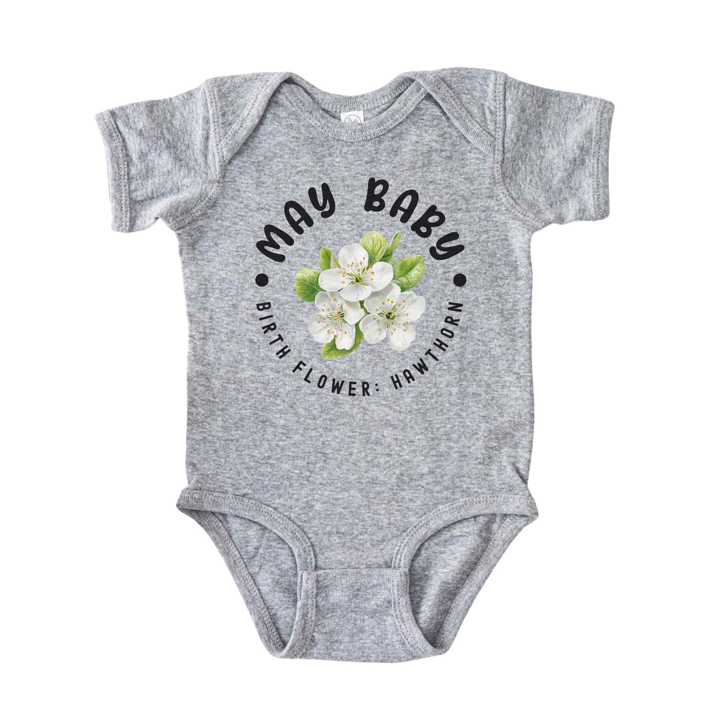 May Baby Alternate Birth Flower Bodysuit