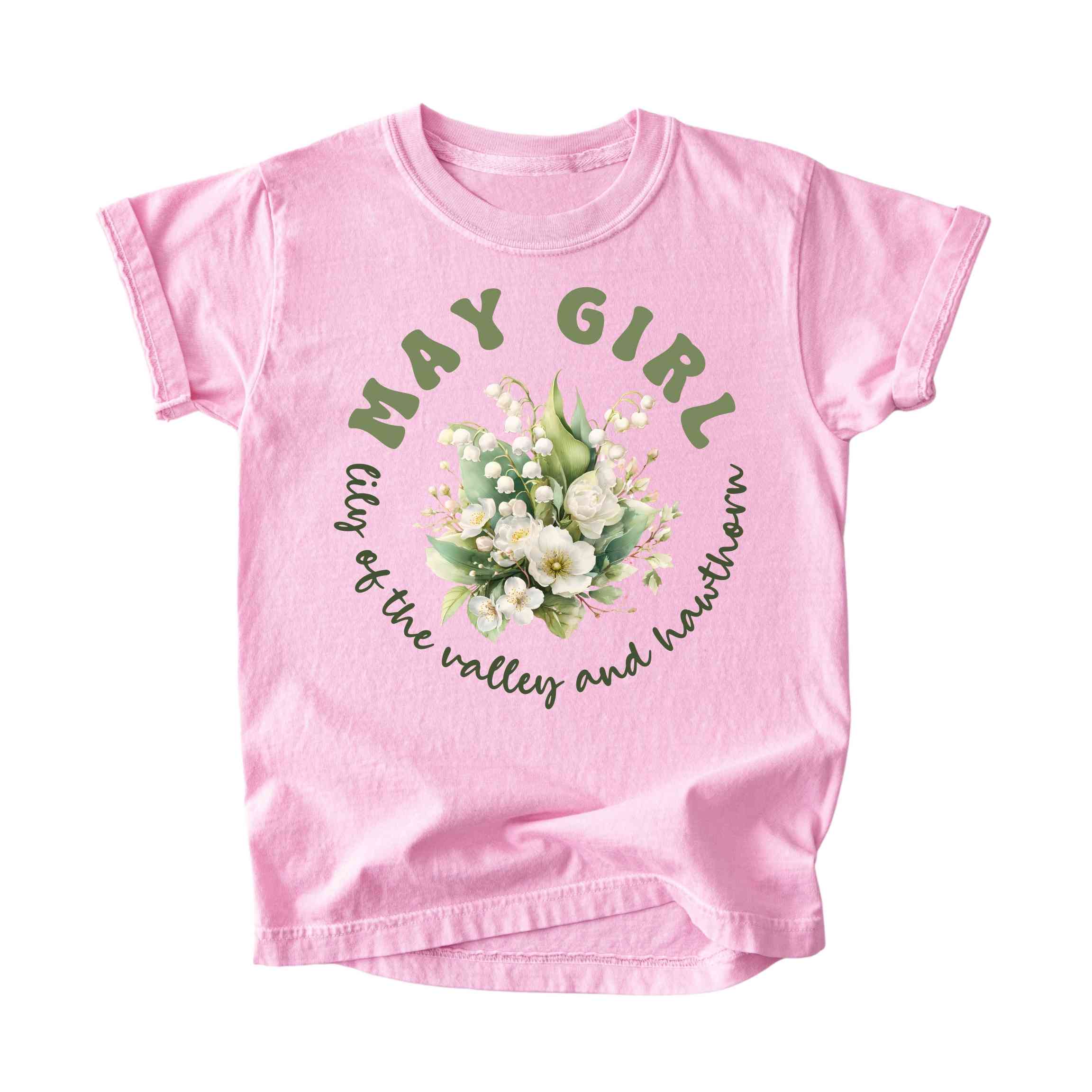 May Girl Birth Flowers (Bouquet) Tee - Kids