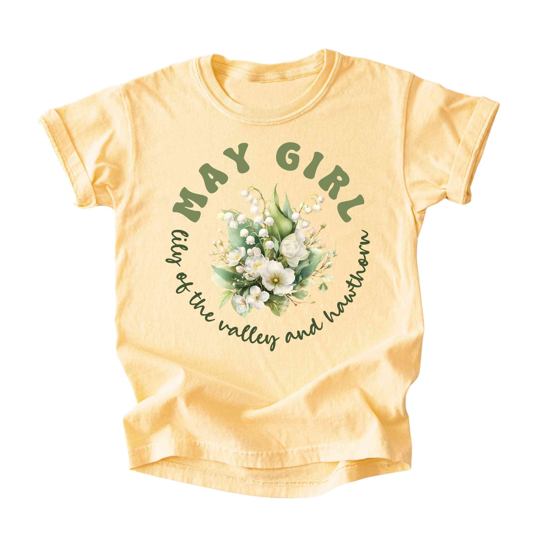 May Girl Birth Flowers (Bouquet) Tee - Kids