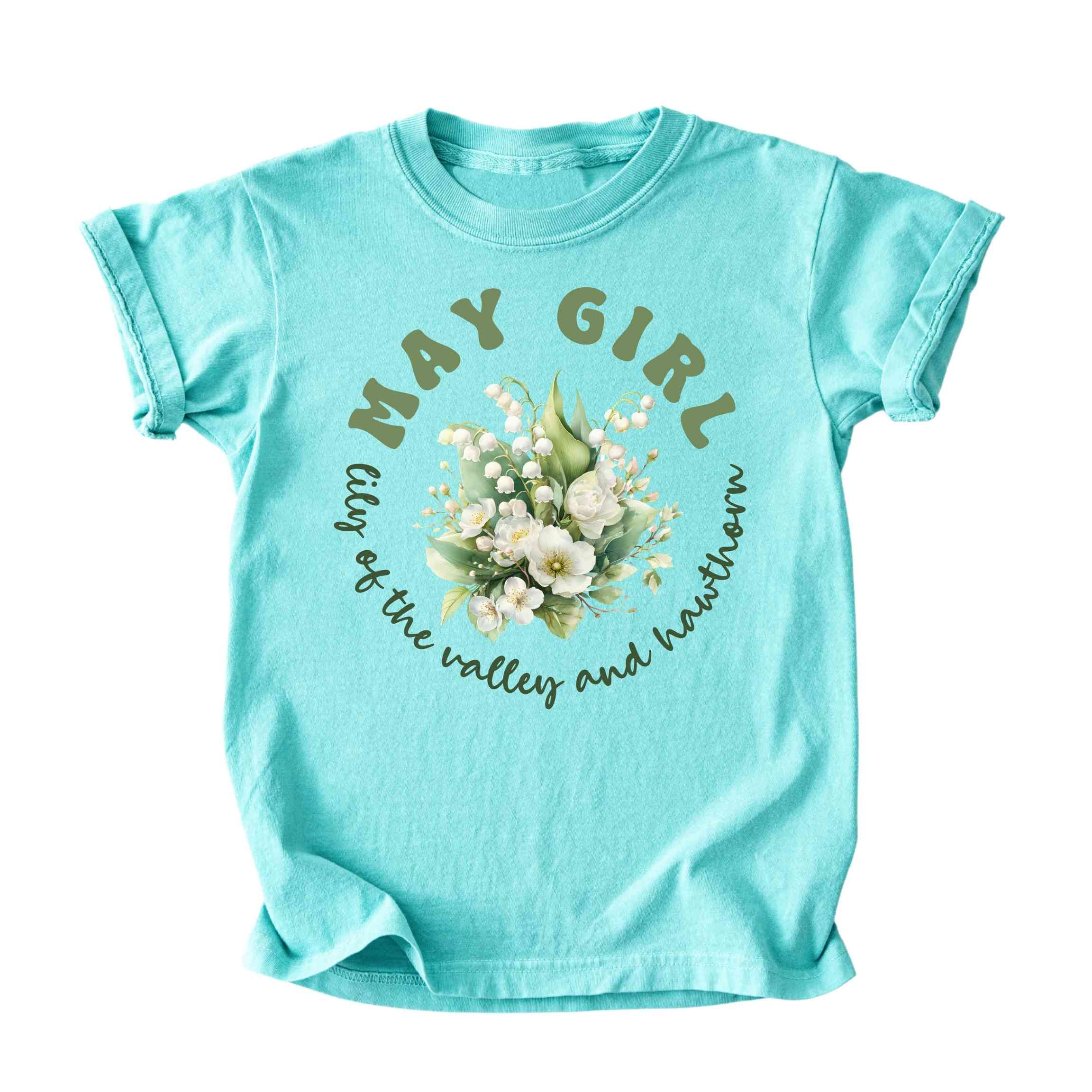 May Girl Birth Flowers (Bouquet) Tee - Kids