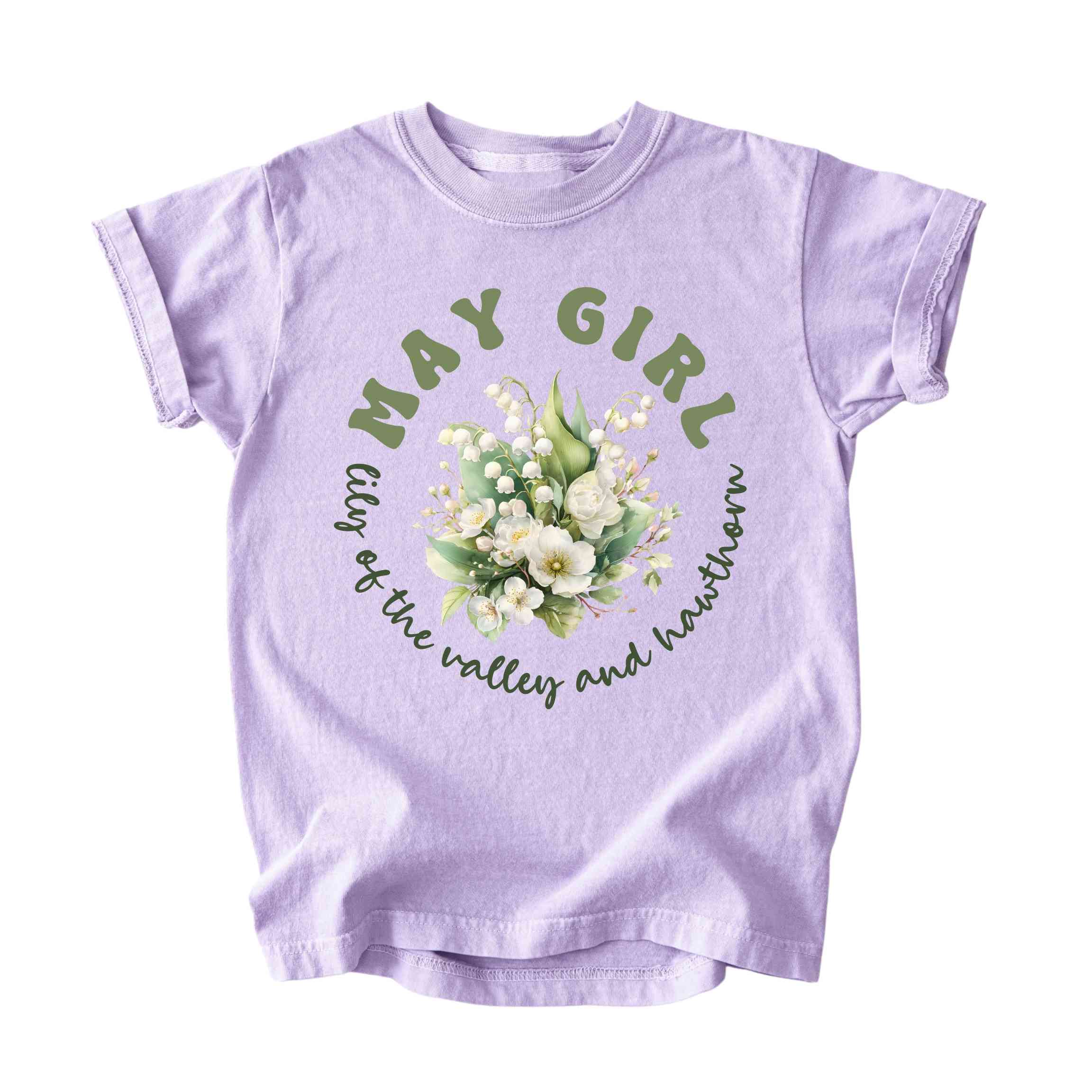 May Girl Birth Flowers (Bouquet) Tee - Kids